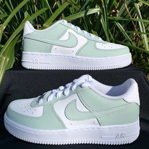 Nike Air Force 1 Spruce Aura Custom OFFERS R OK